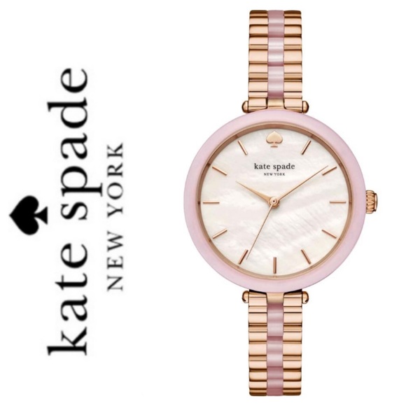 NWT Kate Spade Holland Mother of Pearl Dial Watch - Picture 1 of 3